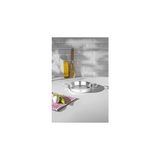 SanalAMCA Store Nehir Silver Çelik Italyan Omlet Sahan 18 cm Kapaksız