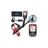 SanalAMCA Store Nokta Findx Metal Dedektörü Su Geçirmez, USB Şarj Edilebilir Pil ve Pinpoint Modu ile Altın Arama - Siyah - Kırmızı