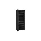 SanalAMCA Store Songmics Toz Geçirmez Örtülü 10 Katlı Metal Ayakkabı Rafı, Siyah, RXJ10H - Seçenek