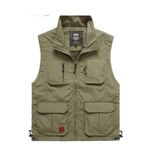 Sanalbolluk İçi Fileli Krem Renk Outdoor Yazlık Yelek