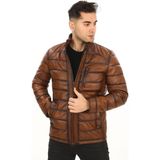 Sanalbolluk Şişme Klasik ve Spor Kesim Deri Mont Taba Renk - 01 Siyah