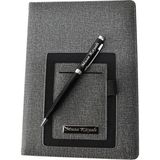 Sanat Hediyelik Kişiye Özel Füme Tarihsiz Defter ve Metal Kalem Isimli / Öğretmene Özel / Öğretmenler Gününe Özel / Babalar günü