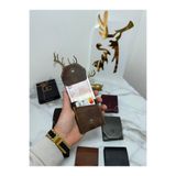 SANAT LEATHER %100 Hakiki Crazy Deri El yapımı Minimalist Cüzdan - Crazy Deri Şık Kaliteli Triod Kartlık Cüzdan