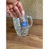 Sanat Taciri 1 Adet Vintage Efes Pilsen Bira Bardağı Kristal Kesim Kuplu Bardak - Şeffaf - Mavi