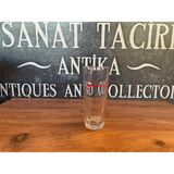 Sanat Taciri 1 Adet Vintage Smirnoff Votka Bardağı Kalın Cam Votka Bardağı - Kırrmızı