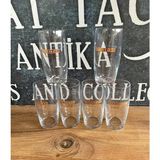 Sanat Taciri 6 Adet Beylerbeyi Rakı Bardağı Mekan Ismi Yazılı Orjinal Rakı Bardağı - Krem - Metalik