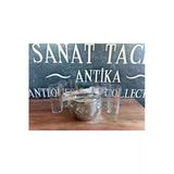Sanat Taciri 6 Adet Sarı Zeybek Rakı Bardağı Bir Adet Çalik Buz Kovası Maşa Hediyeli