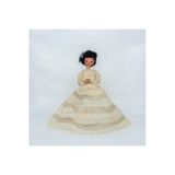 Sanat Taciri Antika El Yapımı Bebek - Gelinlik Giymiş Antika Bebek - Biblo - 36 Cm