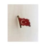 SANAT TACİRİ Dalgalı Türk Bayrağı Rozet Yaka Rozeti Broş