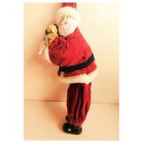 SANAT TACİRİ Yılbaşı Hediyesi Porselen Bebek Porselen Ayaklı Noel Baba Elbiseli Bebek