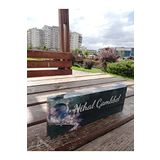 SANATBLOĞU 3D Ofis Masası İsim Plakası Dekoru Akrilik Pleksi Özel İsim Plakası(20 x 6) 026 CLK-1289
