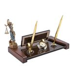 SANATBLOĞU AVUKATLAR İÇİN AGORA BRONZ SET KRİSTAL CAM SET DOĞAL DEKORATİF KRİSTAL MASA İSİMLİĞİ 5070 CLK-1657