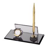 SANATBLOĞU DAİAMOND KRİSTAL FÜME ALTIN SET DESENLİ OFİS MASA ÜSTÜ İSİMLİĞİ HEDİYELİK MASA İSİMLİK 534 CLK-477