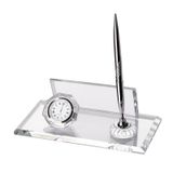 SANATBLOĞU DAİAMOND KRİSTAL ŞEFFAF ALTIN SET DESENLİ OFİS MASA ÜSTÜ İSİMLİĞİ HEDİYELİK MASA İSİMLİK 533 CLK-1521