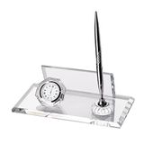 SANATBLOĞU DAİAMOND KRİSTAL ŞEFFAF ALTIN SET DESENLİ OFİS MASA ÜSTÜ İSİMLİĞİ HEDİYELİK MASA İSİMLİK 533 CLK-323