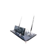 SANATBLOĞU KRİSTAL FÜME SET MASA İSİMLİĞİ PREMİUM ŞIK OFİS HEDİYELİK CLK-1281