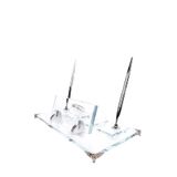 SANATBLOĞU KRİSTAL ŞEFFAF MASA İSİMLİK PREMİUM ŞIK OFİS HEDİYELİK CLK-1622