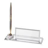 SANATBLOĞU MAYER KRİSTAL ŞEFFAF ALTIN SET DESENLİ OFİS MASA ÜSTÜ İSİMLİĞİ HEDİYELİK MASA İSİMLİK 538 CLK-1441