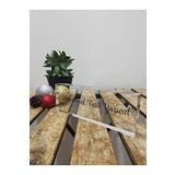 SANATBLOĞU Ofis Masası İsim Plakası Dekoru Şeffaf Kristal Cam Özel İsim Plakaları - (20 x 6) 034 CLK-771