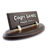 SANATBLOĞU OVAL AHŞAP MASA İSİMLİĞİ CLK-1490