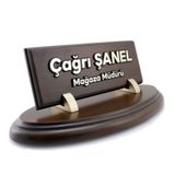SANATBLOĞU OVAL AHŞAP MASA İSİMLİĞİ CLK-434