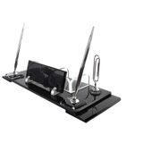 SANATBLOĞU SUBLİMASYON BASKILI FÜME KRİSTAL MASA İSİMLİĞİ GÜMÜŞ SET OFİS MASA İSİMLİK CLK-490