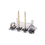 SANATBLOĞU Sublimasyon CAM Kristal Altın Masa Isimliği GOLD02 CLK-1338