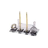 SANATBLOĞU Sublimasyon CAM Kristal Altın Masa Isimliği GOLD02 CLK-1489