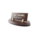 SANATBLOĞU YARIM OVAL AHŞAP MASA İSİMLİĞİ CLK-479