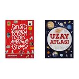 Sanatçı Burada Ne Anlatmak İstemiş? (Ciltli): (Müze Maketi ve Çıkartma Hediyeli) & Uzay Atlası (2 Kitap Set)