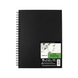 Sanatçı Serisi Alan Çizim Kitabı Kalem, Kalem ve Keçe Ipucu Kalemler, Yan Tel Bağlı, 90 Pound, 9 x 12 Inç, 60 Sayfalar - 01-Siyah - Option-1