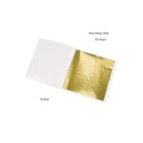 Sanathobi Altın Yaprak, Yaprak Altın, Varak Altın, Gold Tırnak Süsü, Dekoratif, Epoksi Reçine-9X9Cm-100Sayfa