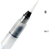 Sanathobi Fırça Uçlu, Brush Pen, Sulu Boya, Su ve Mürekkep Hazneli, Boyama Kalem-S Beden - Çok Renkli