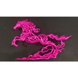 Sanatsal At Figürü Biblo – Modern Dekoratif Heykel Ev Ofis İçin Şık Tasarım Hediyelik Eşya | Beyaz Renk Year of the Horse 2026 - Ethereal Stallion (pembe)
