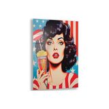Sanatsal Cam Tablo - Pop Art - Dikey Motif 05-012, 140 x 90