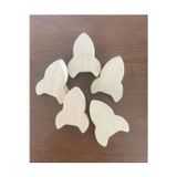 Sanatsal Dünya Ahşap Roket Kulp 5 Adet 4X5X2Cm
