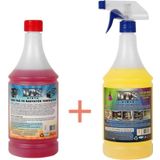 Sanayi Kimya Ağır Yağ Sökücü Radyatör Temizleyici 1 Litre & İxir Çok Amaçlı Temizleme İlacı 1 Litre