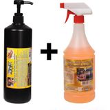 Sanayi Kimya Granüllü El Temizleme Kremi ( Sabunu ) 1 kg & Susuz Motor Temizleyici 1 Litre
