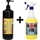 Sanayi Kimya Kumlu El Temizleme Kremi ( Sabunu) 1 kg & Motor Jant Döşeme Temizleyici 1 Lt