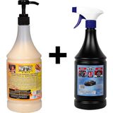 Sanayi Kimya Ponza'lı (Talaşlı) El Temizleme Kremi ( Sabunu) 1 kg & Motor Jant Yıkama Sıvısı 1 Lt
