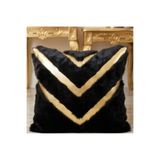 SANCAK DERİ HALI GOLD DESENLİ PELUŞ KIRLENT