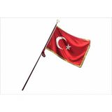 Sancak, Saçaklı Türk Bayrağı, Hamail Ve Ahşap Direği Seti