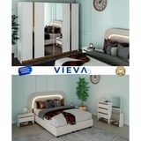 Sancak Yatak Odası Takımı 6 Kapılı Gardırop 100% Mdf Teslimat & Kurulum Dahil