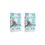 Sancat 2x10 lt Marsilya Sabunu Kokulu Premium Beyaz Kedi Kumu