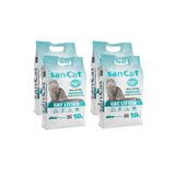 Sancat 4x10 lt Marsilya Sabunu Kokulu Premium Beyaz Kedi Kumu