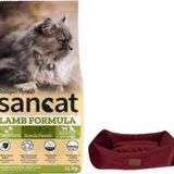 Sancat Premium Kuzulu Yetişkin Kedi Maması 15 Kg,Mini Small Bordo Yatak
