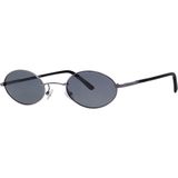 Sanches Unisex Koyu Gri Cam Polarize Oval Güneş Gözlüğü 6005 - Şeker Pembe