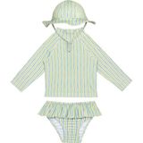 Sand Mother Lime Oasis Uv Korumalı Kız Bebek Mayo Seti - 0 - 6 Ay