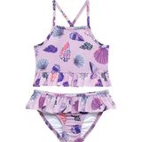 Sand Mother Uv Korumalı Fırfırlı Kız Çocuk Bikini Takımı - 4 - 5 Yaş - Mor