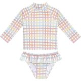 Sand Mother Uv Korumalı Uzun Kollu Kız Bebek & Çocuk 2 Parça Mayo Seti - Renkli - 3 - 4 Yaş